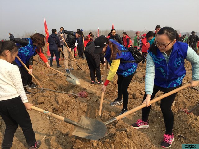 淄博市特殊教育中心青年志愿者公益植樹