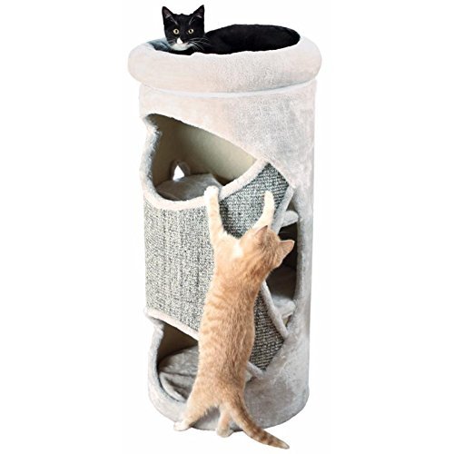 Trixie 43376 Cat Tower Gracia, 85 cm, lichtgrau/grau-meliert, 1 Stück (1er Pack)